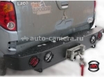 Силовой бампер для Mitsubishi L200 2006- с лебедкой без фонарей